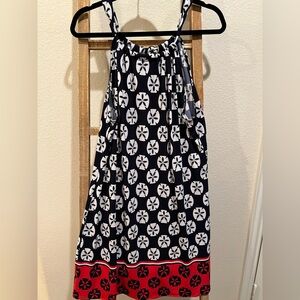Kaari Blue Blue and Red Sandollar Sundress Xl